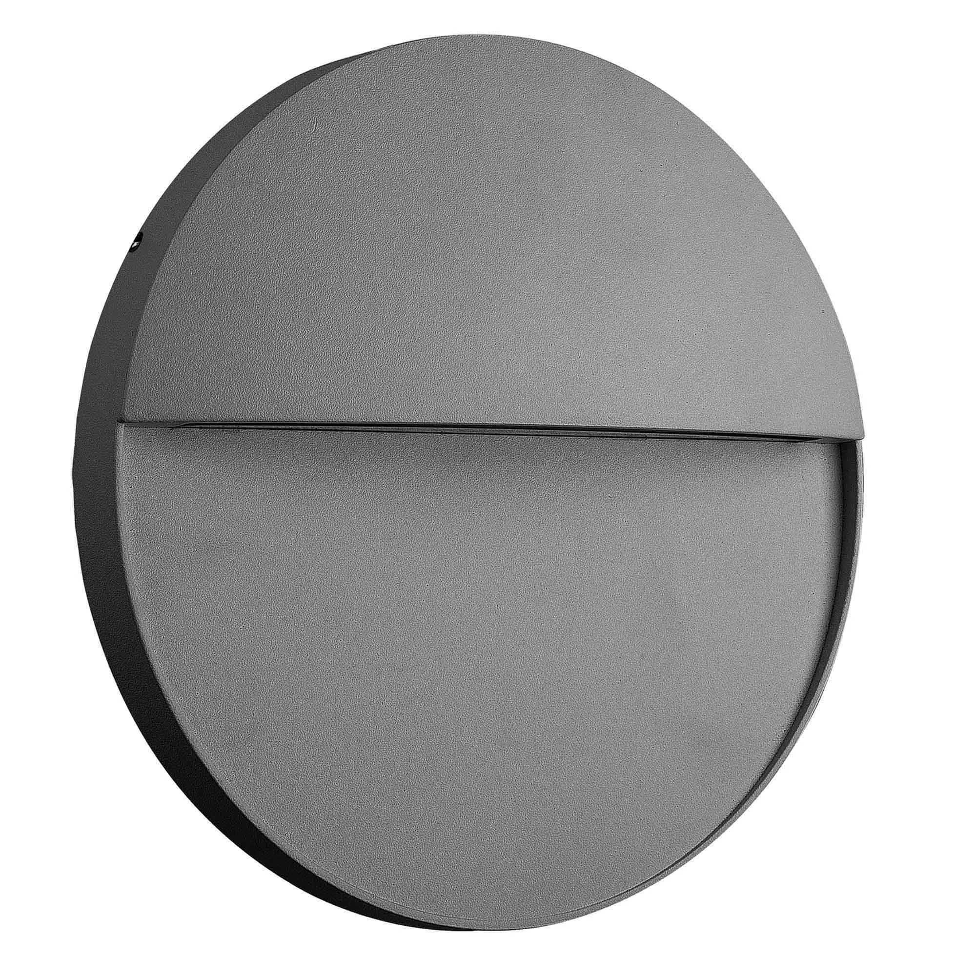 Baker Large Round Wall Lamp 6W LED IP54 Anthracite M7017  Mantra Fusion Baker